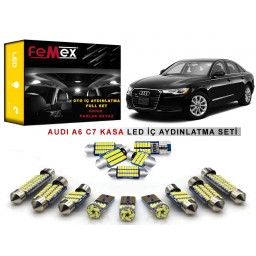 Audi A6 C7 Kasa LED İç Aydınlatma Ampul Seti FEMEX Parlak Beyaz