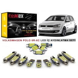 Volkswagen Polo 6R-6C LED İç Aydınlatma Ampul Seti FEMEX Parlak Beyaz