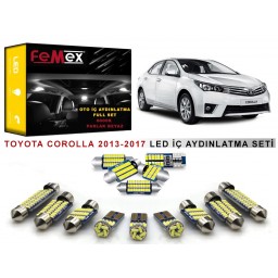 Toyota Corolla 2013-2017 LED İç Aydınlatma Ampul Seti FEMEX Parlak Beyaz
