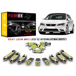 Seat Leon MK3 LED İç Aydınlatma Ampul Seti FEMEX Parlak Beyaz