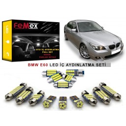 BMW E60 5 Serisi LED İç Aydınlatma Ampul Seti FEMEX Parlak Beyaz