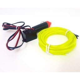 El Wire Neon Led Limon Yeşili 3 Metre  DC12V İnverter Dahil 