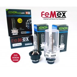 FEMEX XenStart HID D2S XENON OTO AMPUL 4300K SET (2 ADET) 4400Lumen