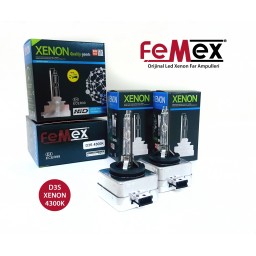 FEMEX XenStart HID D3S XENON OTO AMPUL 4300K SET (2 ADET) 4400Lumen